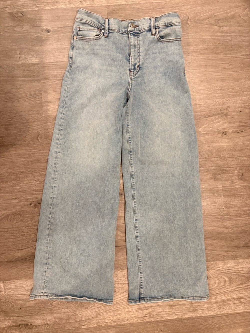 Le Slim Palazzo Wide Leg Flare Jeans